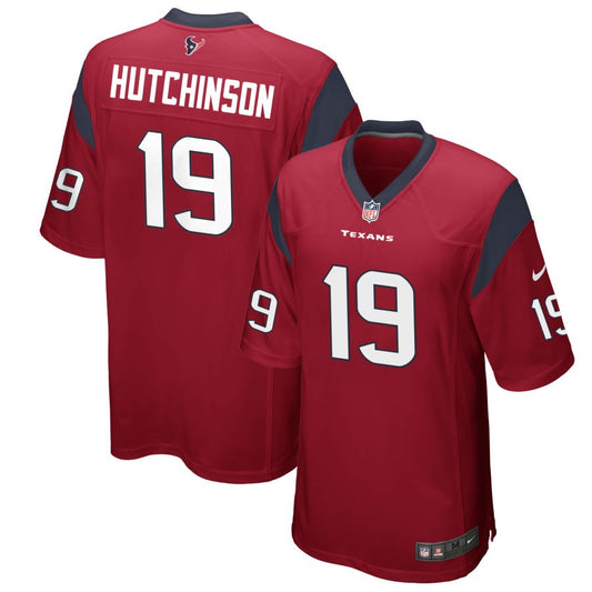 Xavier Hutchinson Houston Texans Nike Alternate Game Jersey - Red