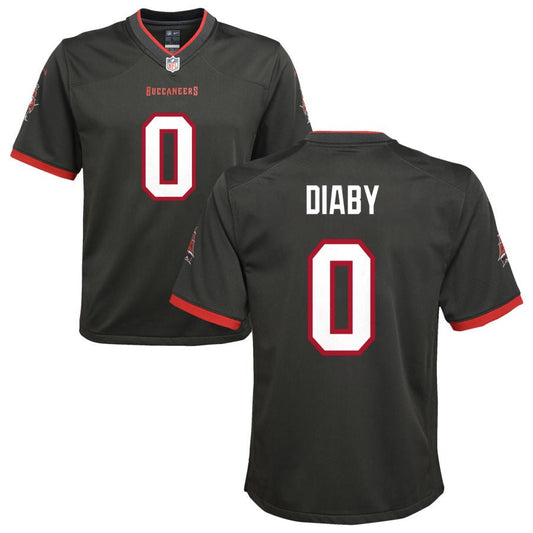 YaYa Diaby Tampa Bay Buccaneers Nike Youth Alternate Game Jersey - Pewter