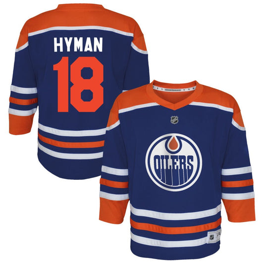 Zach Hyman  Edmonton Oilers Outerstuff Toddler Home Replica Jersey - Royal