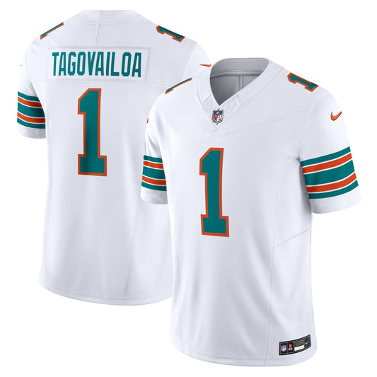 Tua Tagovailoa Miami Dolphins Nike Alternate Vapor F.U.S.E. Limited Jersey - White