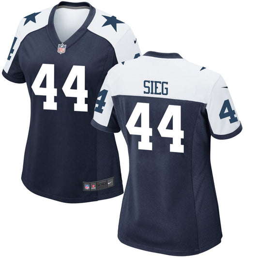 Trent Sieg Dallas Cowboys Nike Women's Alternate Game Jersey - Navy