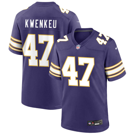 William Kwenkeu Minnesota Vikings Nike Classic Game Jersey - Purple