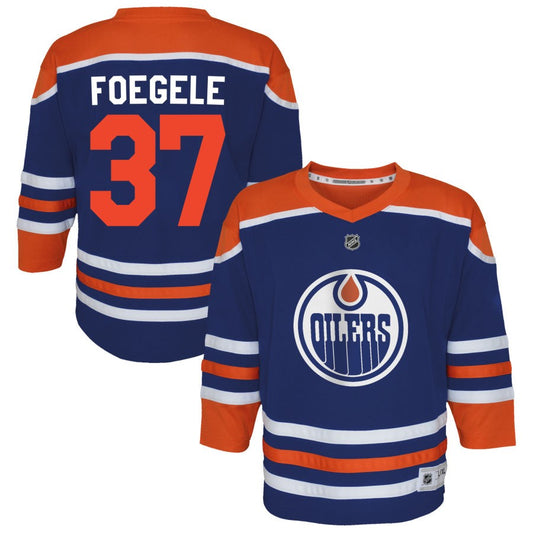 Warren Foegele  Edmonton Oilers Outerstuff Preschool Home Replica Jersey - Royal