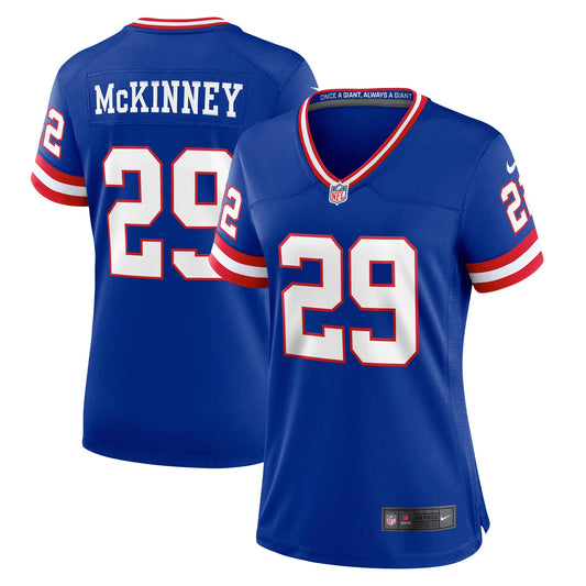 Xavier McKinney New York Giants Nike Women's Classic Player Game Jersey - Royal