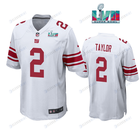 Tyrod Taylor 2 New York Giants Super Bowl LVII Super Bowl LVII White Men Game Jersey