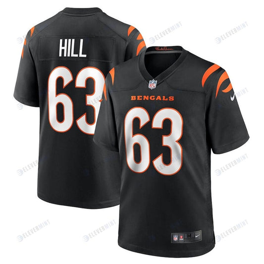 Trey Hill 63 Cincinnati Bengals Game Jersey - Black