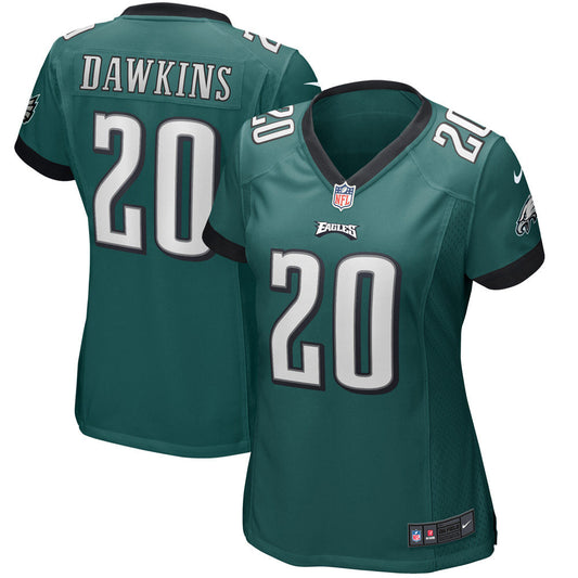 Women's Philadelphia Eagles Brian Dawkins Game Retired Player Jersey Midnight Green