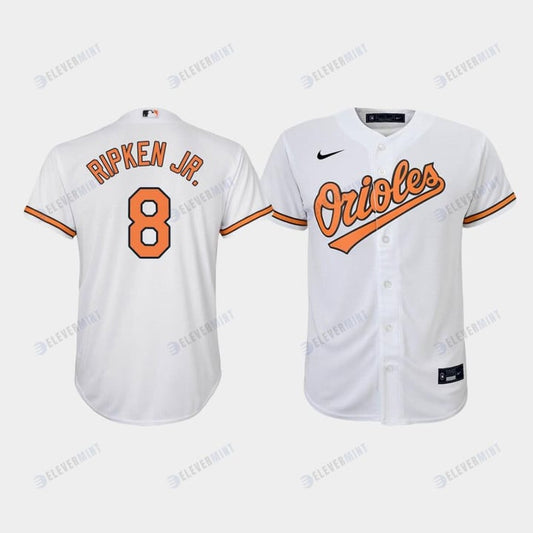 Youth Baltimore Orioles Cal Ripken Jr. 8 White Home Jersey MLB Jersey