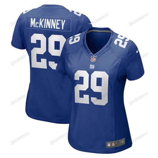 Xavier McKinney 29 New York Giants Women Game Jersey - Royal